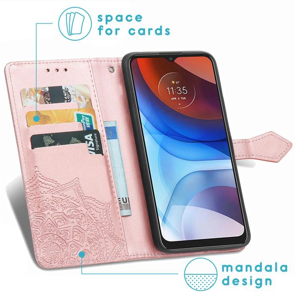 imoshion Mandala Klapphülle Motorola Moto E7i Power - Roségold