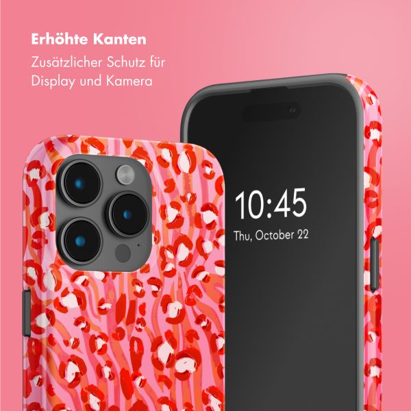 Selencia Vivid Tough Back Cover mit MagSafe für das iPhone 15 Pro - Wild Spots Lipstick