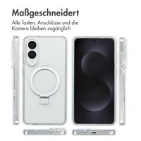 Accezz Ring Stand Backcover mit MagSafe Samsung Galaxy S25 Edge - Transparent