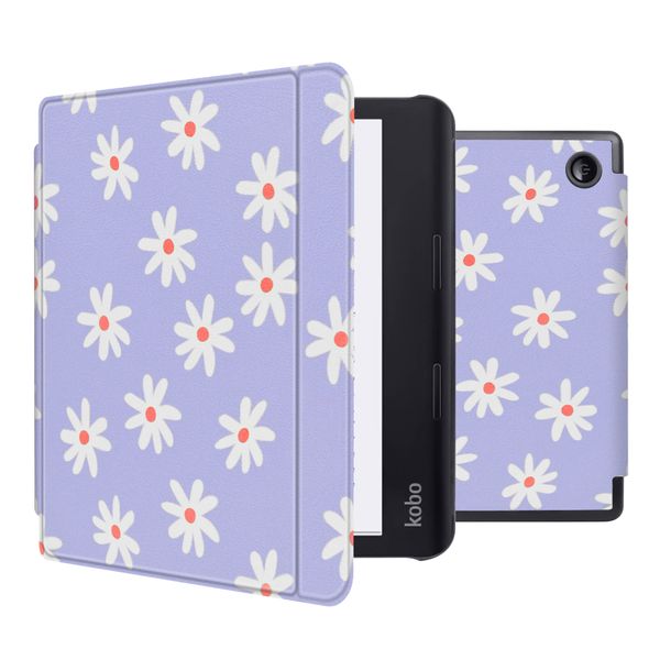 imoshion Design Slim Hard Case Sleepcover mit Stand Kobo Sage / Tolino Epos 3 - Flowers Distance