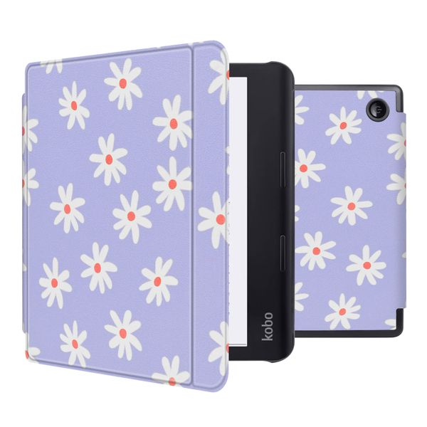 imoshion Design Slim Hard Case Sleepcover mit Stand für das Kobo Sage / Tolino Epos 3 - Flowers Distance