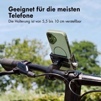 imoshion Mini Aluminium-Fahrrad-Handyhalterung - Leichtgewicht - Universal - Schwarz