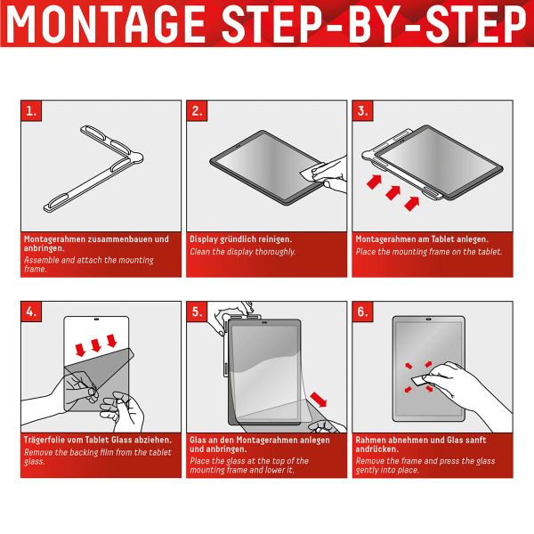 Displex Displayschutz aus Glas Samsung Galaxy Tab S11 / S10 Lite / S10 FE / S9 FE / S9 / S8 / S7
