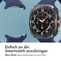 imoshion Ocean Silikonarmband für das  Samsung Galaxy Watch Ultra (2024/2025) - Midnight Blue