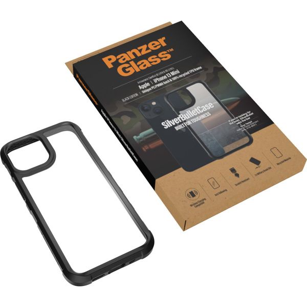 PanzerGlass SilverBullet ClearCase für das iPhone 13 Mini - Schwarz