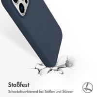 Accezz Liquid Silikoncase mit MagSafe Apple iPhone 14 Pro - Dunkelblau