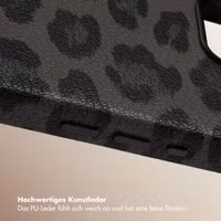 Selencia Sabi Backcover Leopardenmuster mit MagSafe Apple iPhone 16e - Midnight Black
