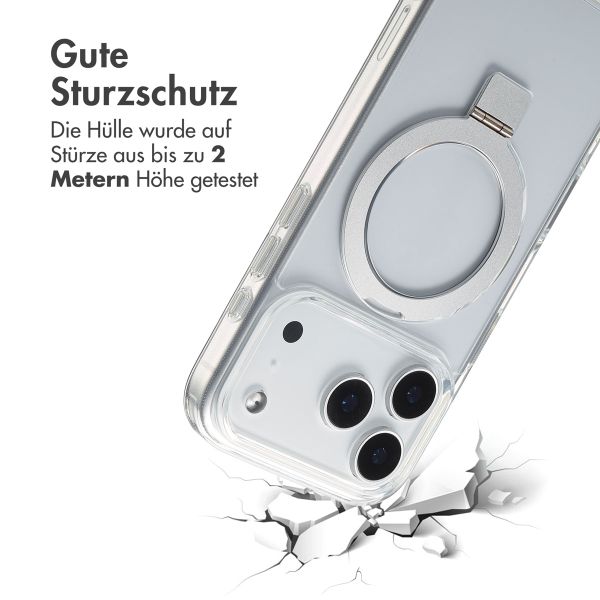 Accezz Ring Stand Backcover mit MagSafe Apple iPhone 17 Pro - Transparent