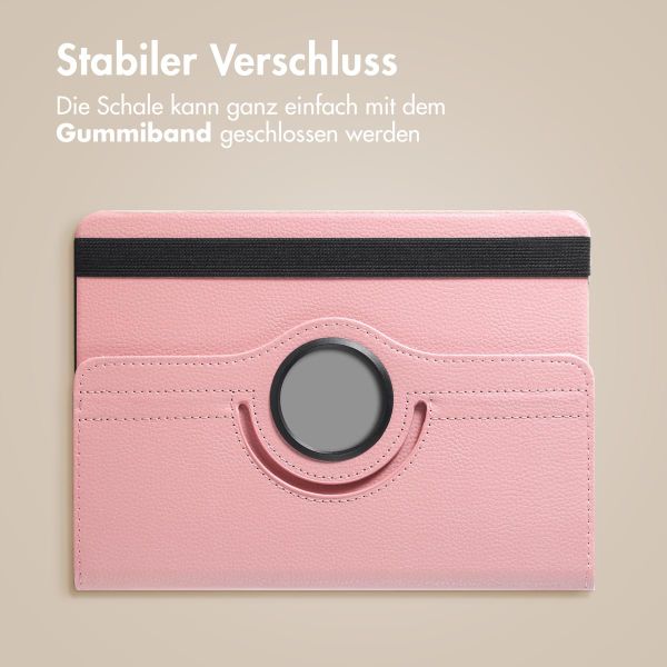 imoshion 360° drehbare Klapphülle Samsung Galaxy Tab S9 11.0 Zoll / Tab S10 FE / S9 FE 10.9 Zoll - Rosa