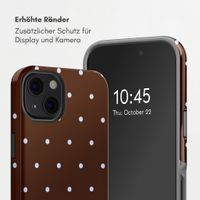 Selencia Vivid Rückabdeckung mit MagSafe Apple iPhone 13 - Happy Dots Chocolate