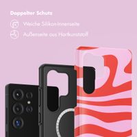 Selencia Vivid Rückabdeckung mit MagSafe Samsung Galaxy S25 Ultra - Dream Swirl Pink