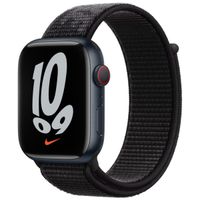 Apple Nike Sport Loop Armband fur das Apple Watch Series 1 bis 9 SE 38 40 41 mm Series 10 42 mm Black Handyhuellen