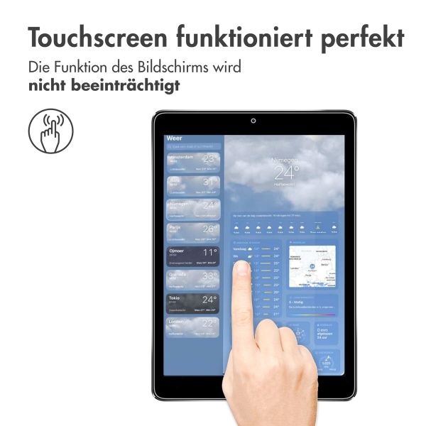 imoshion Displayschutz aus gehärtetem Glas Apple iPad 6 (2018) 9.7 Zoll / iPad 5 (2017) 9.7 Zoll / Air 2 (2014)/Air 1 (2013)