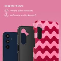 Selencia Vivid Tough Back Cover für das Samsung Galaxy A16 - Wave Vibes Lipstick