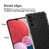 imoshion Design Hülle Samsung Galaxy A13 (4G) - Hearts All Over Black