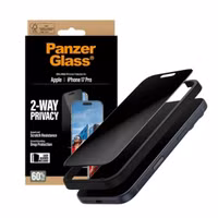 PanzerGlass Ultra Wide Fit Antibakterieller Screen Protector mit Sichtschutz inkl. Applikator Apple iPhone 17 Pro