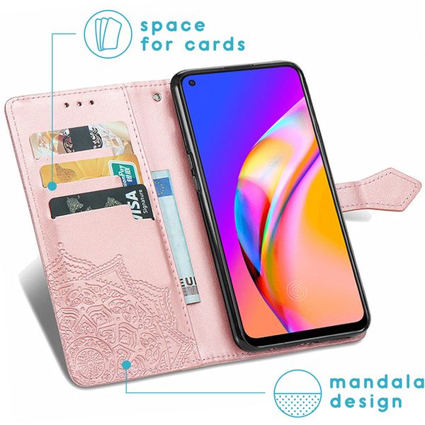 imoshion Mandala Klapphülle Oppo A94 (5G) - Rosé gold