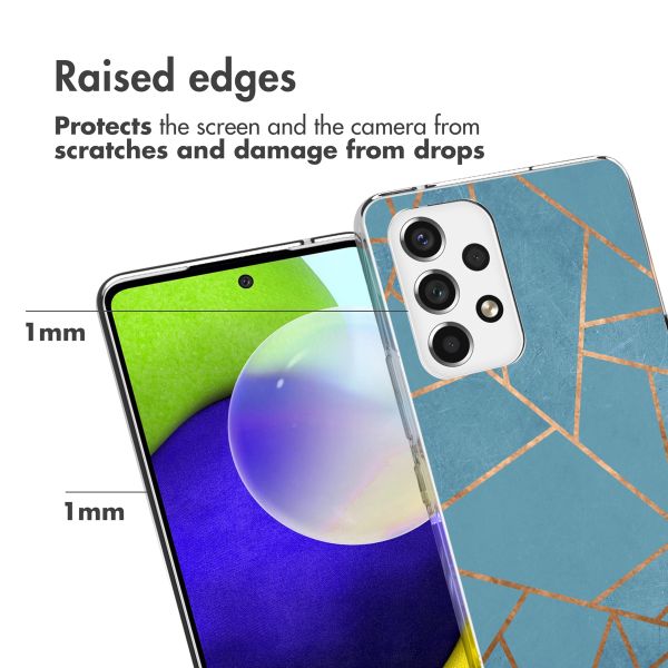 imoshion Design Hülle für das Samsung Galaxy A53 - Blue Graphic