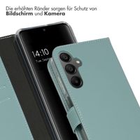 Selencia Echtleder Klapphülle Samsung Galaxy A15 (5G/4G) - Air Blue