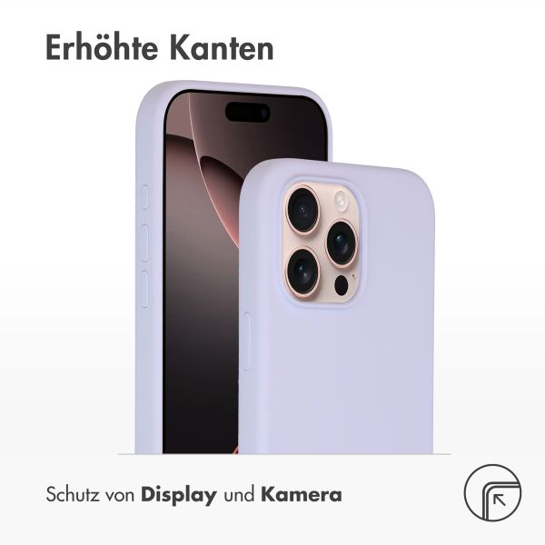 Accezz Liquid Silikoncase mit MagSafe für das Apple iPhone 16 Pro Max - Violett
