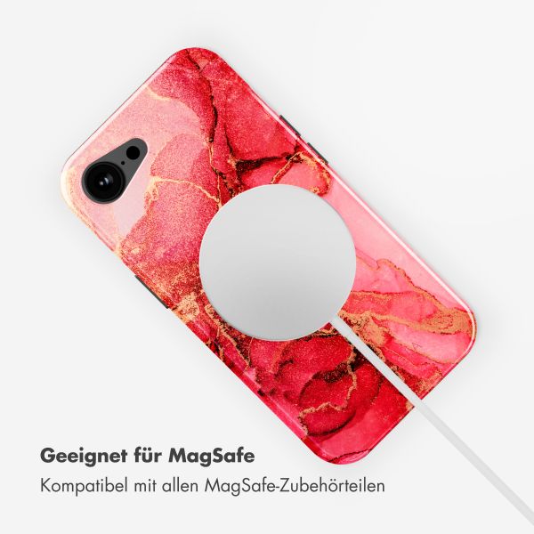 Selencia Vivid Rückabdeckung mit MagSafe Apple iPhone 16e - Rosy Marble