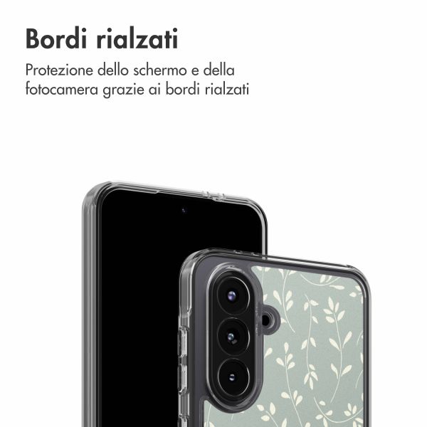 imoshion Design Hülle Samsung Galaxy A36 - Smoke Green Flowers