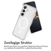 imoshion Sparkle Back Cover mit MagSafe für das Samsung Galaxy S24 - Glitzer Transparent