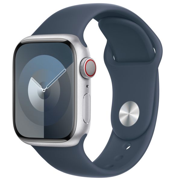 Apple Sport Band für die Apple Watch Series 1 bis 9 / SE (38/40/41 mm) | Series 10 (42 mm) - Größe S/M - Storm Blue