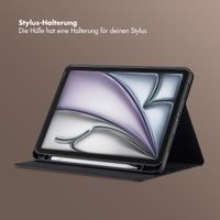 Selencia Riva Klapphülle Apple iPad Air 11 Zoll (2025) M3 / (2024) M2 / Air 5 (2022) / Air 4 (2020) - Schwarz