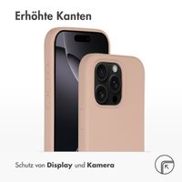 Accezz Liquid Silikoncase mit MagSafe für das iPhone 16 Pro - Rosa