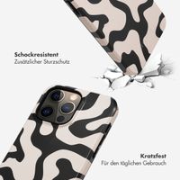 Selencia Vivid Tough Back Cover für das Apple iPhone 14 Pro Max - Art Wave Black