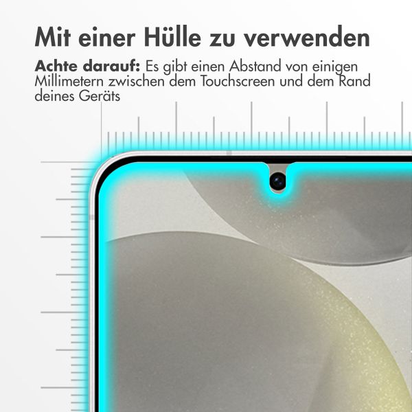 Accezz Screen Protector aus gehärtetem Glas 2-Pack für das Samsung Galaxy S24