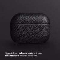 Accezz Echtes Leder Case Apple AirPods Pro 2 - Schwartz