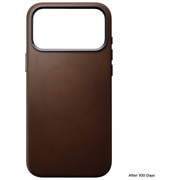 Nomad Traditional Leather Backcover mit MagSafe Apple iPhone 18 Pro Max - Brown