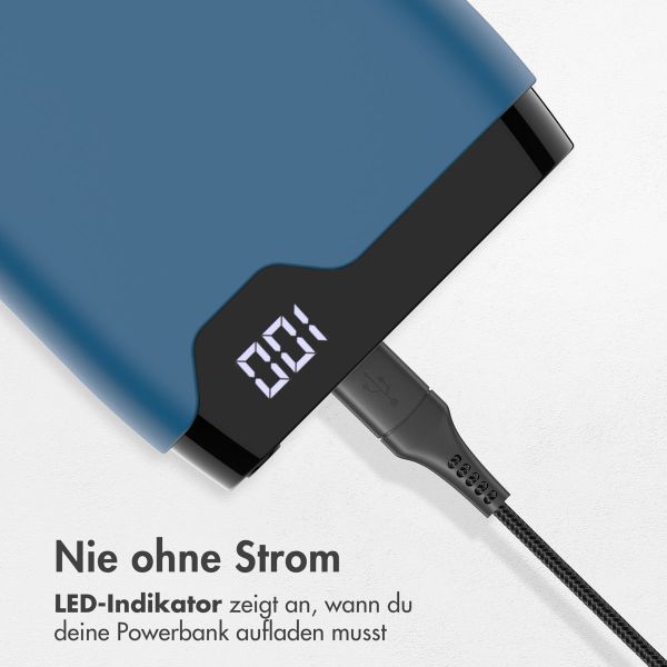 imoshion Powerbank - 20.000 mAh - Schnelles Aufladen und Power Delivery - Blau