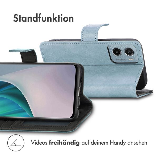 imoshion Luxuriöse Klapphülle Motorola Moto G05 / E15 - Hellblau