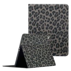 Selencia Sabi Klapphülle mit Leopardenmuster Apple iPad Air 11 Zoll (2025) M3 / (2024) M2 / Air 5 (2022) / Air 4 (2020) - Midnight Black