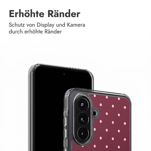 imoshion Design Hülle Samsung Galaxy A56 - Polka Dot Bordeaux