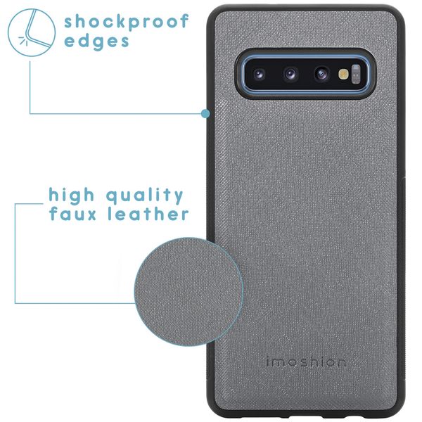 imoshion Luxuriöse Portemonnaie-Klapphülle Samsung Galaxy S10 - Grau