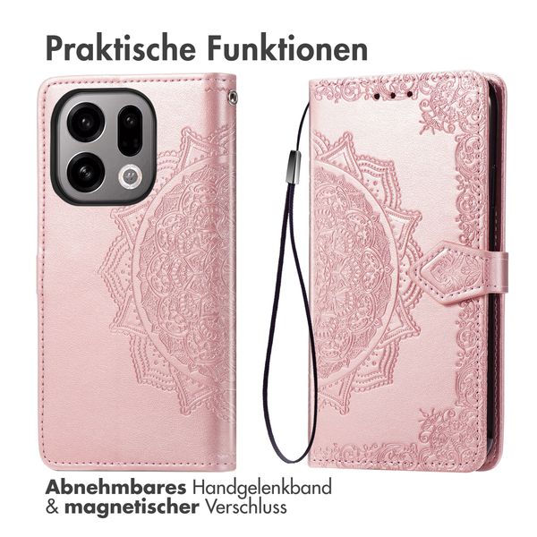 imoshion Mandala Klapphülle Oppo Find X9 - Rose Gold