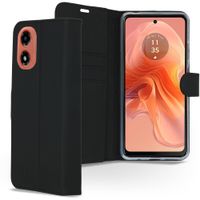 Accezz Wallet TPU Klapphülle Motorola Moto G04 / G24 - Schwarz