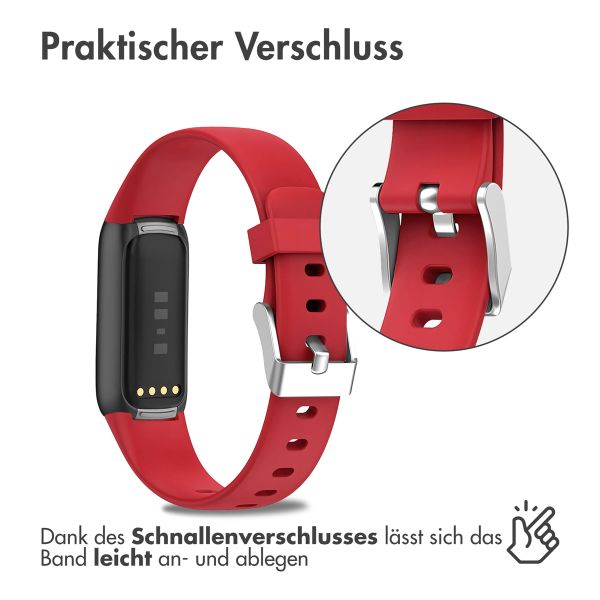 imoshion Silikonband für das Fitbit Luxe - Rot