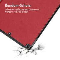 imoshion Trifold Klapphülle Apple iPad 9 (2021) 10.2 Zoll / iPad 8 (2020) 10.2 Zoll / iPad 7 (2019) 10.2 Zoll - Rot