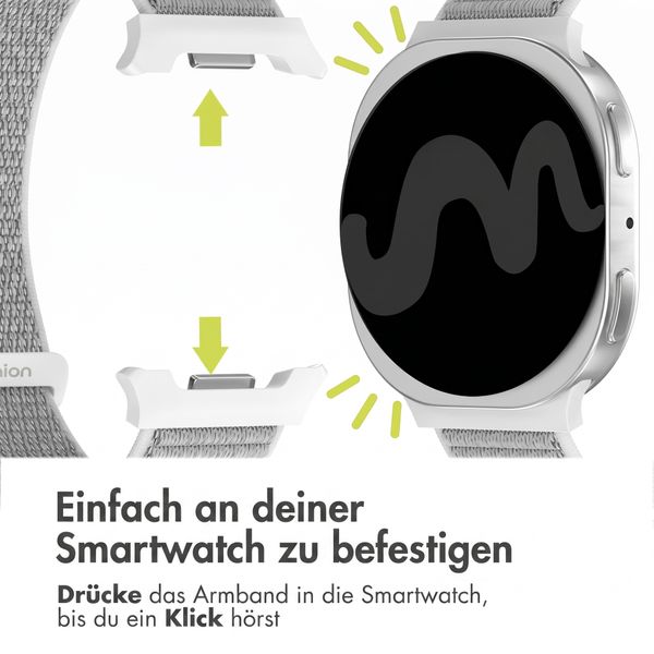 imoshion Nylonarmband für Samsung Galaxy Watch 8 (40/44mm) / Classic (46mm) - Seashell