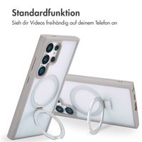 Accezz Ring Stand Backcover mit MagSafe Samsung Galaxy S24 Ultra - Grau