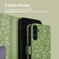 imoshion Design Klapphülle Samsung Galaxy A35 - Green Flowers