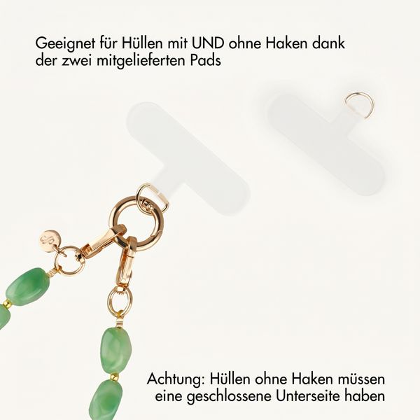 Selencia Satin Crush Handgelenkschlaufe - Mint Green
