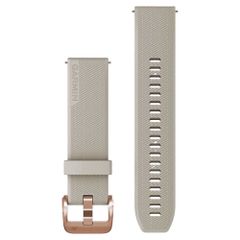 Garmin Silikonarmband -   Garmin 20 mm Anschluss - Light Sand / Rose Gold