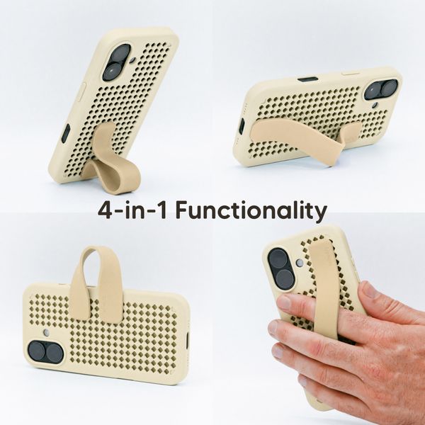 Callbuddy Hülle mit Strap Apple iPhone 17 - Sand Glow