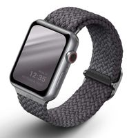 Uniq Aspen Geflochtenes Armband für das  Apple Watch Series 1 t/m 11 / SE / Ultra (44/45/46/49 mm) - Granite Grey